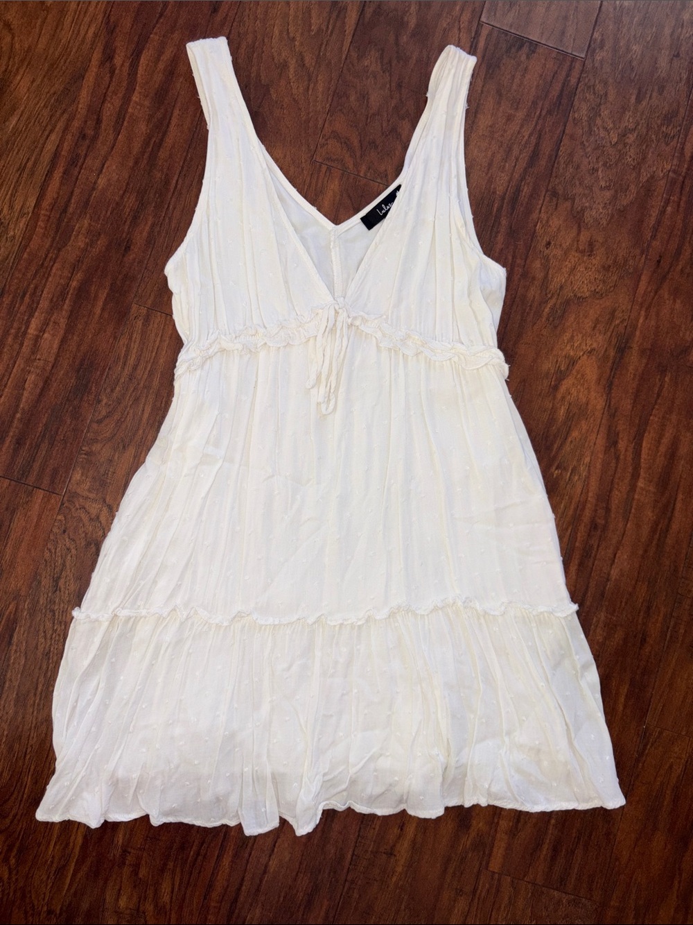 Lulu's White Sleeveless Mini Dress